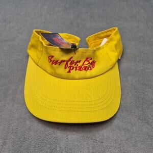 Stranger Things Surfer Boy Pizza Visor Yellow Netflix Retro Cosplay Hat Cap
